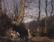Ferdinand Georg Waldmuller Early Spring in the Vienna Woods Sweden oil painting artist